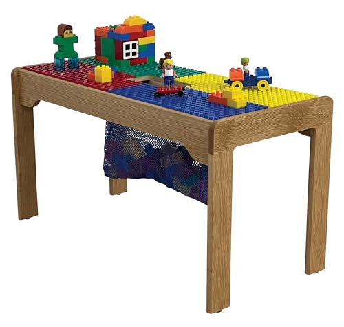 Heavy Duty Duplo Compatible Table with Built-in Lego Storage