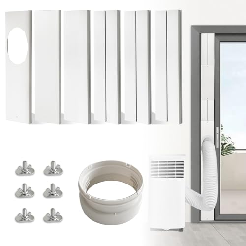 JEACENT Portable Air Conditioner Sliding Door AC Vent Kit,...