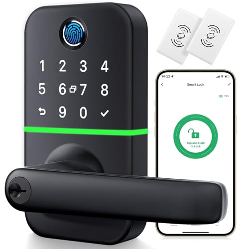 Keypad Smart Door Lock with Handle: Kucacci Keyless Entry...
