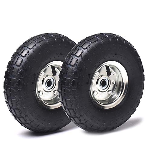 AR-PRO (2 Pack) 4.10/3.50-4 Tire and Wheel, Replacement Pneumatic...