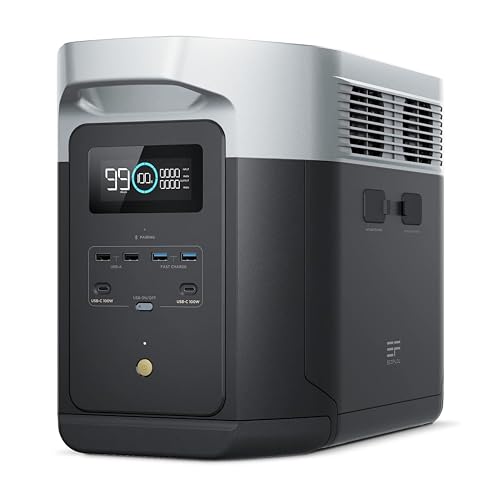 EF ECOFLOW Portable Power Station DELTA 2 Max, 2400W LFP Solar...