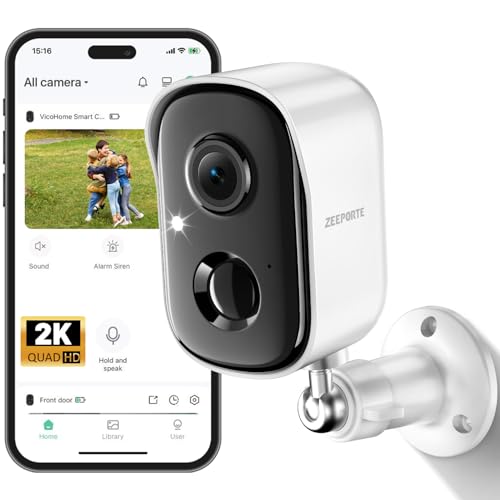 Security Cameras Wireless Outdoor, 2K Cameras for Home Security...