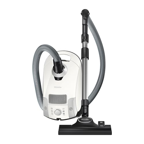 Miele Compact C1 Pure Suction Powerline Canister Vacuum, Lotus White