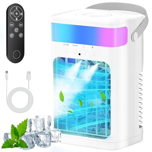 Portable Air Conditioner,Cooling Fan with 3 Speeds & 3...