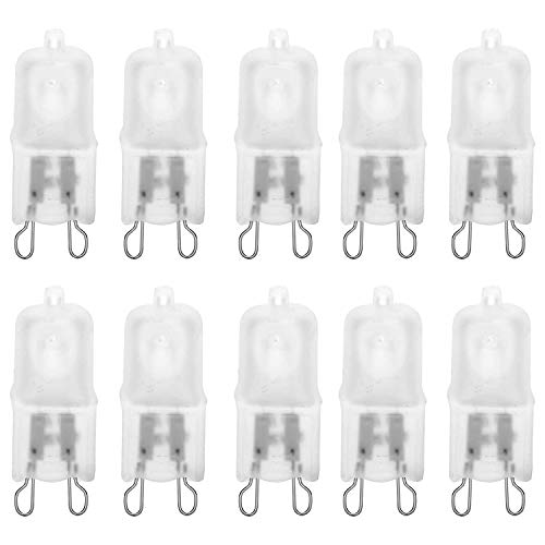 10 Pack Frosted Lense 40W Q40/G9/FR/120V G9 JCD 40 Watt 120 Volt...