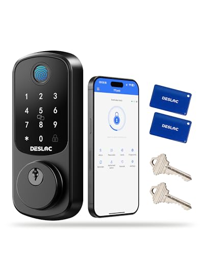 DESLOC Smart Door Lock B200, Smart Deadbolt Lock, Keyless Entry...