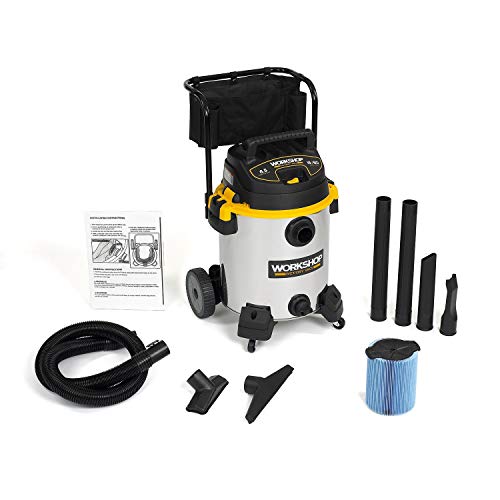 WORKSHOP Wet/Dry Vacs WS1600SS Stainless Steel 6.5-Peak Wet Dry Vacuum