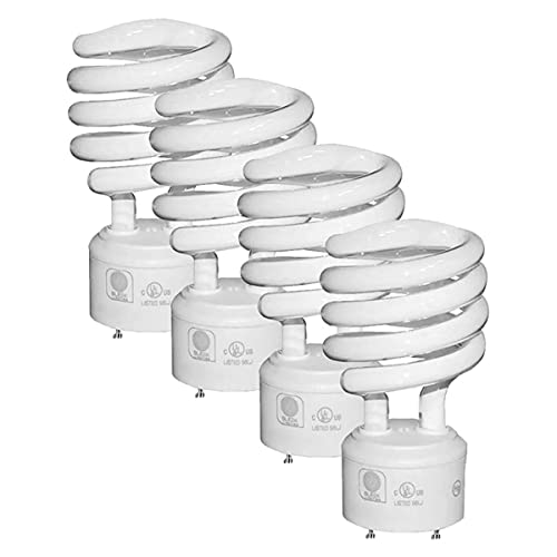 SLEEKLIGHTING - GU24 23Watt 2700K 1600lm 2 Prong Light Bulbs- UL...