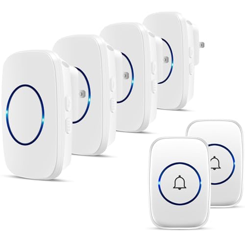 Wireless Doorbell, FullHouse Waterproof Door Bell Kit,...