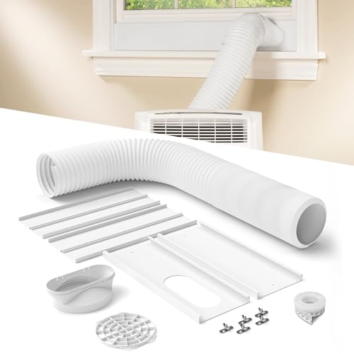 Portable Air Conditioner Window Vent Kit with 80' Length, 5.9'...