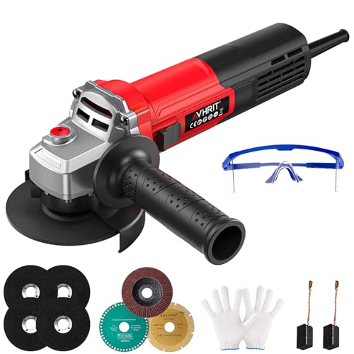 Avhrit Angle Grinder 10 Amp, 4-1/2 inch Power Angle Grinder Tools...