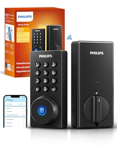 Philips Wi-Fi Door Lock, WiFi Smart Lock Keyless Entry Deadbolt...