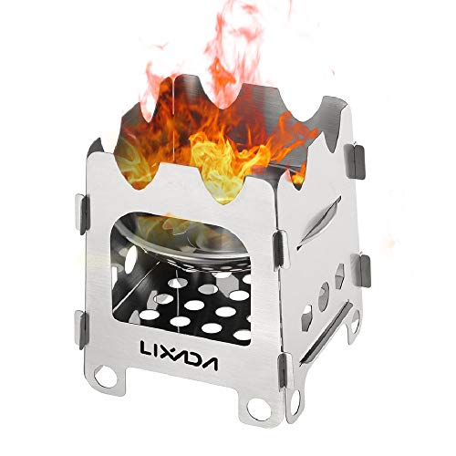 Lixada Camping Stove Wood Burning Stove Lightweight,Compact,Durable