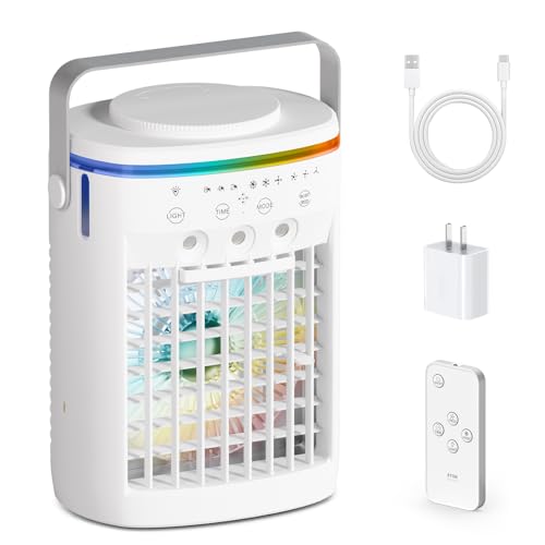 Portable Air Conditioner,Cooling Fan with 3 Speeds &3 Modes,2-8H...