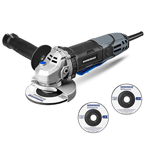 Hammerhead 6-Amp 4-1/2 Inch Angle Grinder with 3 pcs Grinding...