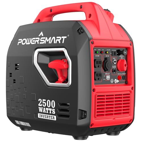 PowerSmart 2500-Watt Portable Inverter Generator with Super Quiet...