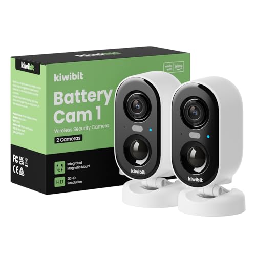 Kiwibit Security Cameras Wireless Outdoor, 2K Outside Camera for...