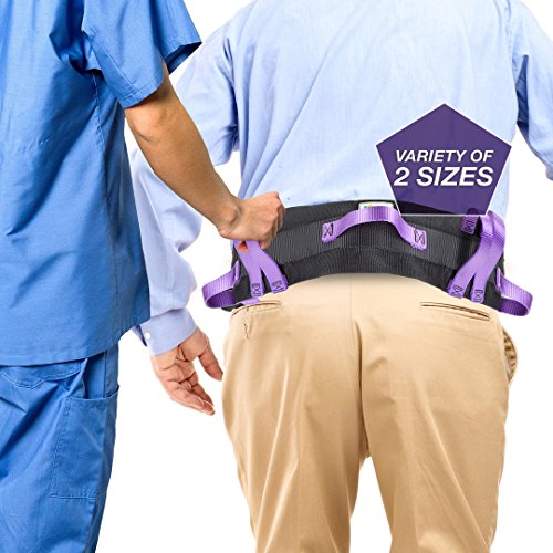 Medical Gait Belt, Soft Nylon Transfer Belt With 6 Handles And Quick Release