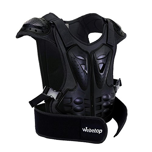 Webtop Adults Dirt Bike Body Chest Spine Protector Armor Vest for Skiing M