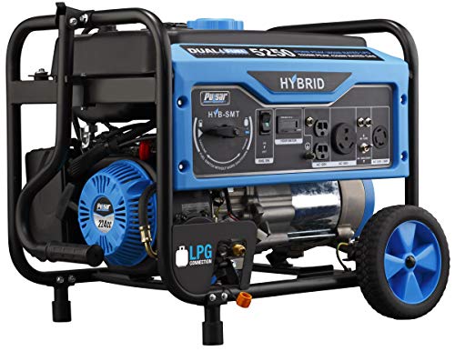 Pulsar 5,250W Dual Fuel Portable Generator with Switch and Go Technology