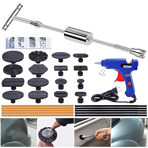 ARISD Paintless Dent Repair Puller Kit - Dent Puller Slide Hammer T-Bar Tool