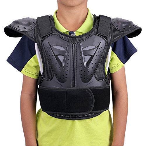 WINGOFFLY Kids Chest Spine Protector Body Armor Vest Protective Gear