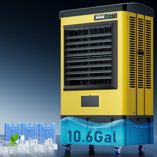Uthfy 40' 4800 CFM Swamp Cooler, Portable Evaporative Air Cooler...