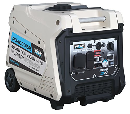 Pulsar 4000W Portable Gas-Powered Quiet Inverter Generator with Remote