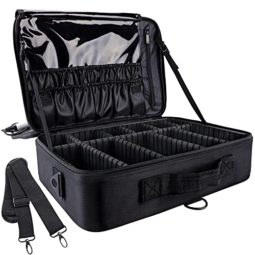gzcz Large Capacity Travel Makeup Train Case 16.5 Inches...