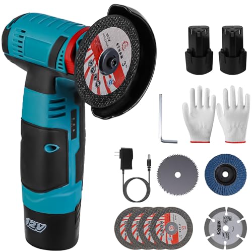 TeqHome Angle Grinder Tool, 19000rpm Cordless Brush Mini Electric...