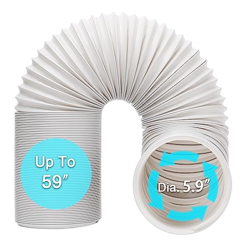 BEWAVE Portable Air Conditioner Hose, Portable Exhaust Vent Hose...