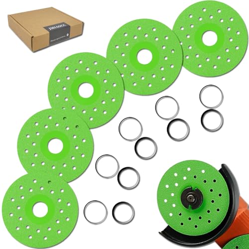5Pcs Premium 4.5 Inch Diamond Cutting Disc for Angle Grinder -...