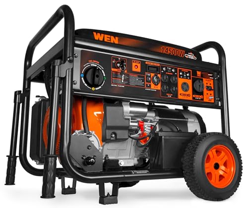 WEN 14500-Watt 120V/240V Tri-Fuel Generator, Transfer-Switch...