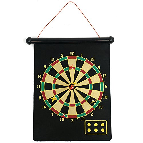 Magnetic Roll-up Dart Board and Bullseye Game w/ Darts