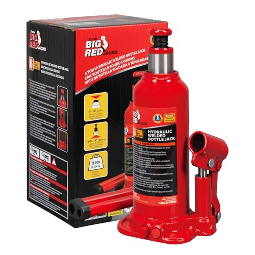 Torin Big Red Hydraulic Bottle Jack, 6 Ton Capacity