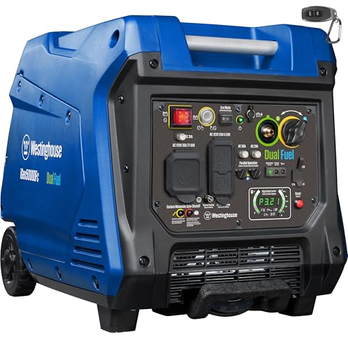 Westinghouse 5000 Peak Watt Super Quiet Dual Fuel Portable...