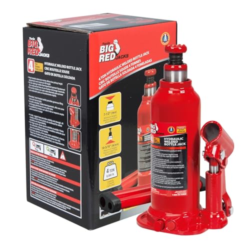 Torin Big Red Hydraulic Bottle Jack, 6 Ton Capacity
