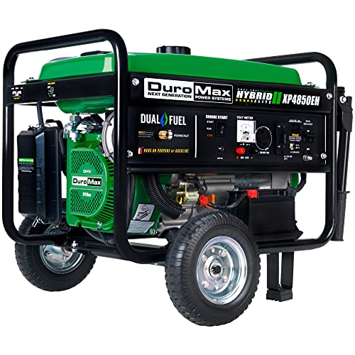 Duromax XP4850EH Dual Fuel 4850 Watt Electric Start Portable Generator