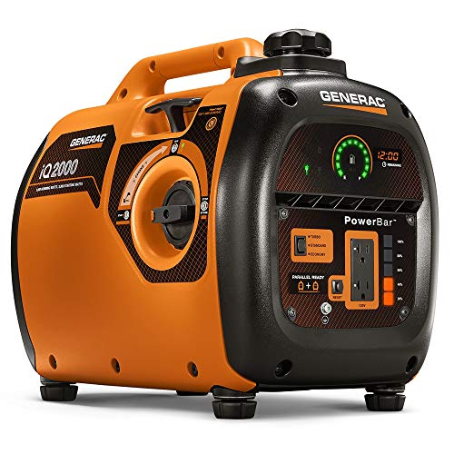 Generac 6866 iQ2000 Super Quiet 1600 Running Watts/2000 Starting Watts Gas Powered Inverter Generator