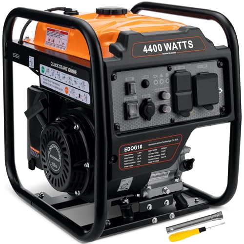 Oxseryn 4400-Watts Inverter Generator, Open Frame Generator Gas...