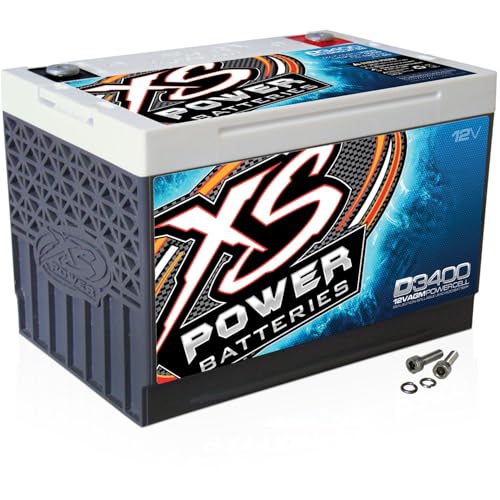 XS Power D3400 XS Series 12V 3,300 Amp AGM High Output Battery with M6