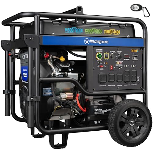 Westinghouse 18000 Peak Watt Tri-Fuel Home Backup Portable...
