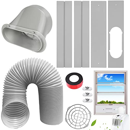Portable AC Window Vent Kit, Adjustable Vertical/Horizontal...