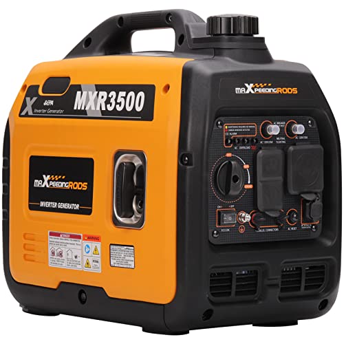 MaXpeedingrods 3500 Watt Portable Inverter Generator Gas Powered,...