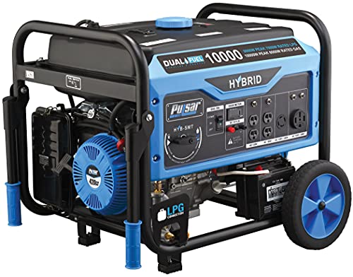 Pulsar Non-CARB 10,000W Dual Fuel Switch & Go Technology & Electric Start