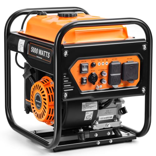 Oxseryn 5000W Inverter Generator Gas Powered, Open Frame...