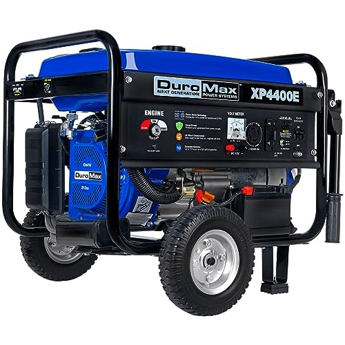 Duromax XP4400E Gas Powered 4400 Watt Electric Start Portable Generator