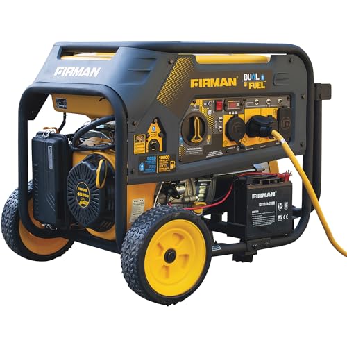 Firman H08051 Electric Start Gas or Propane Dual Fuel Portable Generator