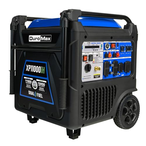 DuroMax XP11000iH 11,000-Watt Dual Fuel Portable Digital Inverter...