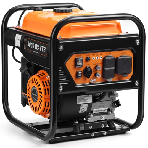 Oxseryn 5000W Inverter Generator Gas Powered, Open Frame...